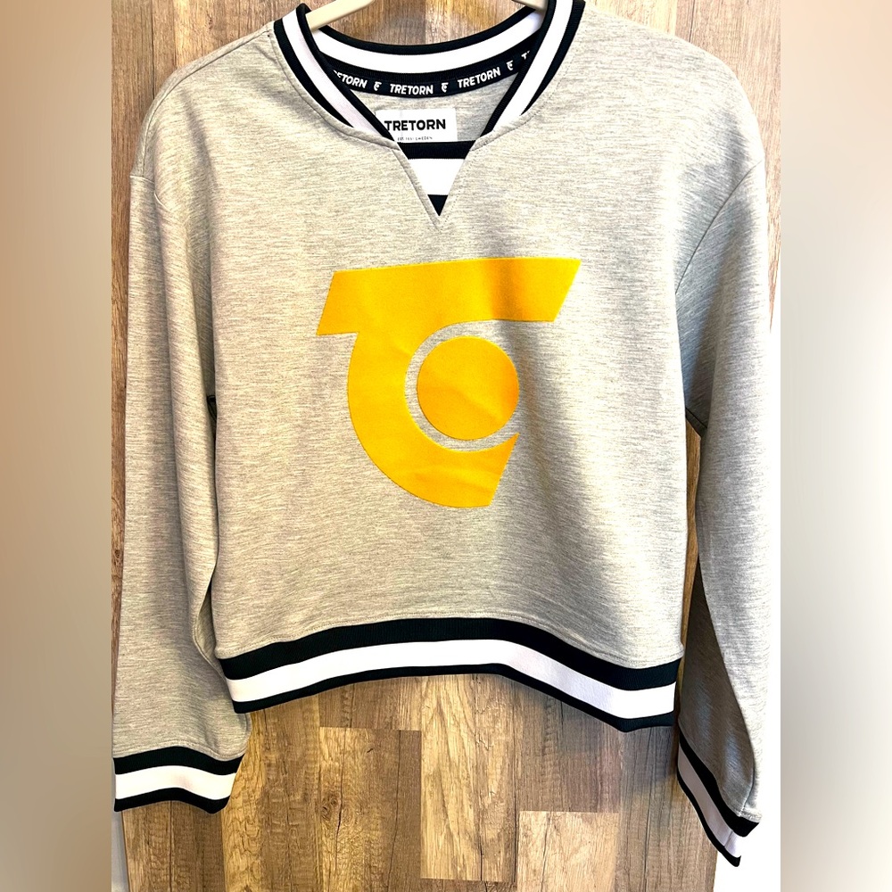 Tretorn Gray and Yellow Women's Sweater